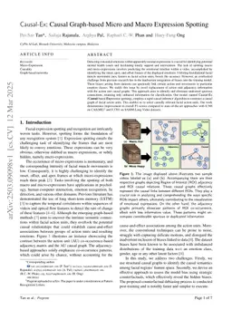 Causal-Ex: Causal Graph-based Micro and Macro Expression Spotting