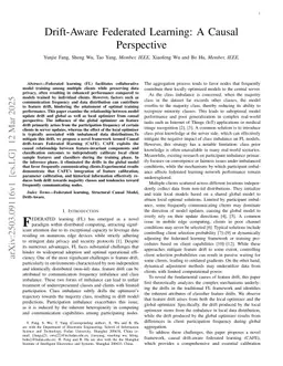 Drift-Aware Federated Learning: A Causal Perspective