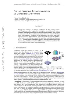 On the Internal Representations of Graph Metanetworks