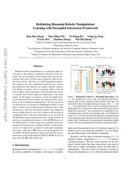 Rethinking Bimanual Robotic Manipulation: Learning with Decoupled Interaction Framework