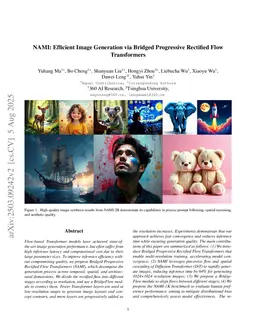 NAMI: Efficient Image Generation via Bridged Progressive Rectified Flow Transformers