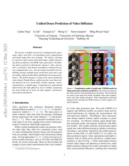 Unified Dense Prediction of Video Diffusion