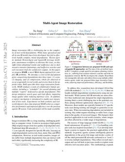 Multi-Agent Image Restoration