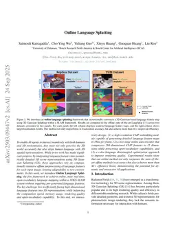 Online Language Splatting