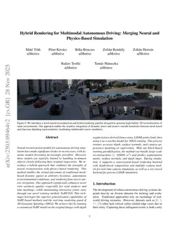 Hybrid Rendering for Multimodal Autonomous Driving: Merging Neural and Physics-Based Simulation