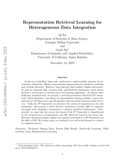 Representation Retrieval Learning for Heterogeneous Data Integration