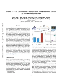 CombatVLA: An Efficient Vision-Language-Action Model for Combat Tasks in 3D Action Role-Playing Games