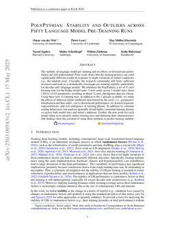 PolyPythias: Stability and Outliers across Fifty Language Model Pre-Training Runs