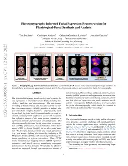 Electromyography-Informed Facial Expression Reconstruction for Physiological-Based Synthesis and Analysis