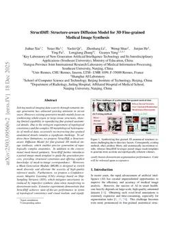 StructDiff: Structure-aware Diffusion Model for 3D Fine-grained Medical Image Synthesis