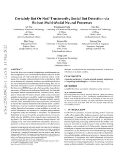 Certainly Bot Or Not? Trustworthy Social Bot Detection via Robust Multi-Modal Neural Processes