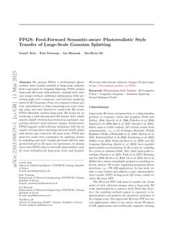 FPGS: Feed-Forward Semantic-aware Photorealistic Style Transfer of Large-Scale Gaussian Splatting