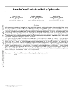 Towards Causal Model-Based Policy Optimization