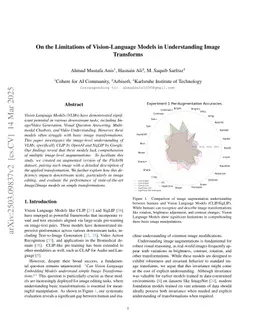 On the Limitations of Vision-Language Models in Understanding Image Transforms