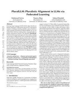 PluralLLM: Pluralistic Alignment in LLMs via Federated Learning