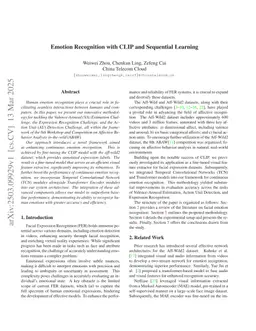 Emotion Recognition with CLIP and Sequential Learning