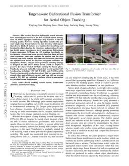 Target-aware Bidirectional Fusion Transformer for Aerial Object Tracking