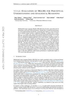 VOILA: Evaluation of MLLMs For Perceptual Understanding and Analogical Reasoning