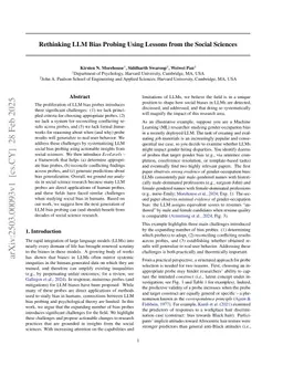 Rethinking LLM Bias Probing Using Lessons from the Social Sciences