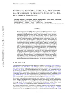 Unlocking Efficient, Scalable, and Continual Knowledge Editing with Basis-Level Representation Fine-Tuning