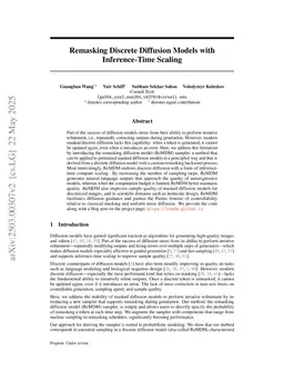 Remasking Discrete Diffusion Models with Inference-Time Scaling
