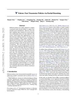 Falcon: Fast Visuomotor Policies via Partial Denoising