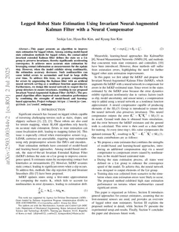 Legged Robot State Estimation Using Invariant Neural-Augmented Kalman Filter with a Neural Compensator