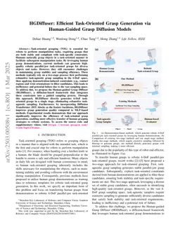 HGDiffuser: Efficient Task-Oriented Grasp Generation via Human-Guided Grasp Diffusion Models