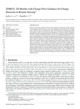 2DMCG:2DMambawith Change Flow Guidance for Change Detection in Remote Sensing