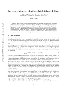 Trajectory Inference with Smooth Schrödinger Bridges