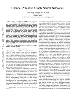 Channel-Attentive Graph Neural Networks