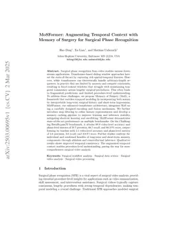 MoSFormer: Augmenting Temporal Context with Memory of Surgery for Surgical Phase Recognition