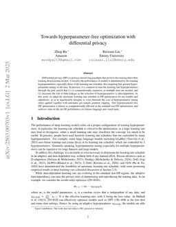 Towards hyperparameter-free optimization with differential privacy