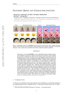 FaceShot: Bring Any Character into Life