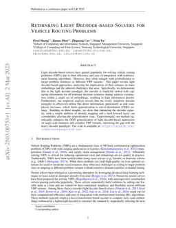 Rethinking Light Decoder-based Solvers for Vehicle Routing Problems