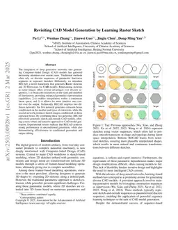 Revisiting CAD Model Generation by Learning Raster Sketch