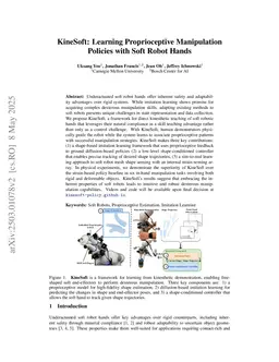 KineSoft: Learning Proprioceptive Manipulation Policies with Soft Robot Hands