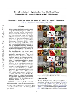 Direct Discriminative Optimization: Your Likelihood-Based Visual Generative Model is Secretly a GAN Discriminator