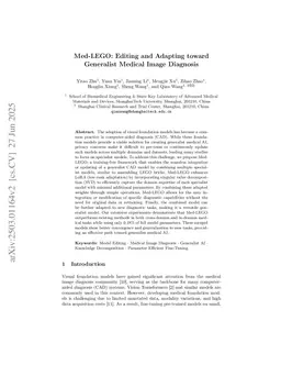 Med-LEGO: Editing and Adapting toward Generalist Medical Image Diagnosis