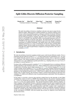 Split Gibbs Discrete Diffusion Posterior Sampling