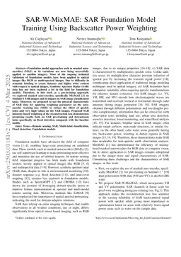 SAR-W-MixMAE: SAR Foundation Model Training Using Backscatter Power Weighting