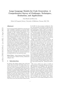 Large Language Models for Code Generation: A Comprehensive Survey of Challenges, Techniques, Evaluation, and Applications