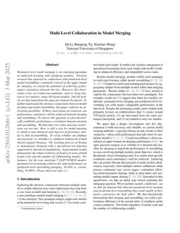 Multi-Level Collaboration in Model Merging