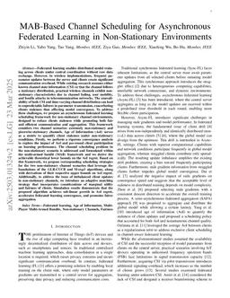 MAB-Based Channel Scheduling for Asynchronous Federated Learning in Non-Stationary Environments