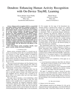 Dendron: Enhancing Human Activity Recognition with On-Device TinyML Learning