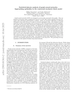 Statistical physics analysis of graph neural networks: Approaching optimality in the contextual stochastic block model