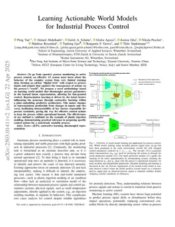 Learning Actionable World Models for Industrial Process Control