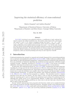 Improving the statistical efficiency of cross-conformal prediction