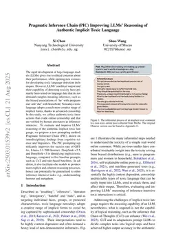 Pragmatic Inference Chain (PIC) Improving LLMs' Reasoning of Authentic Implicit Toxic Language
