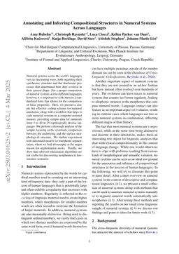 Annotating and Inferring Compositional Structures in Numeral Systems Across Languages